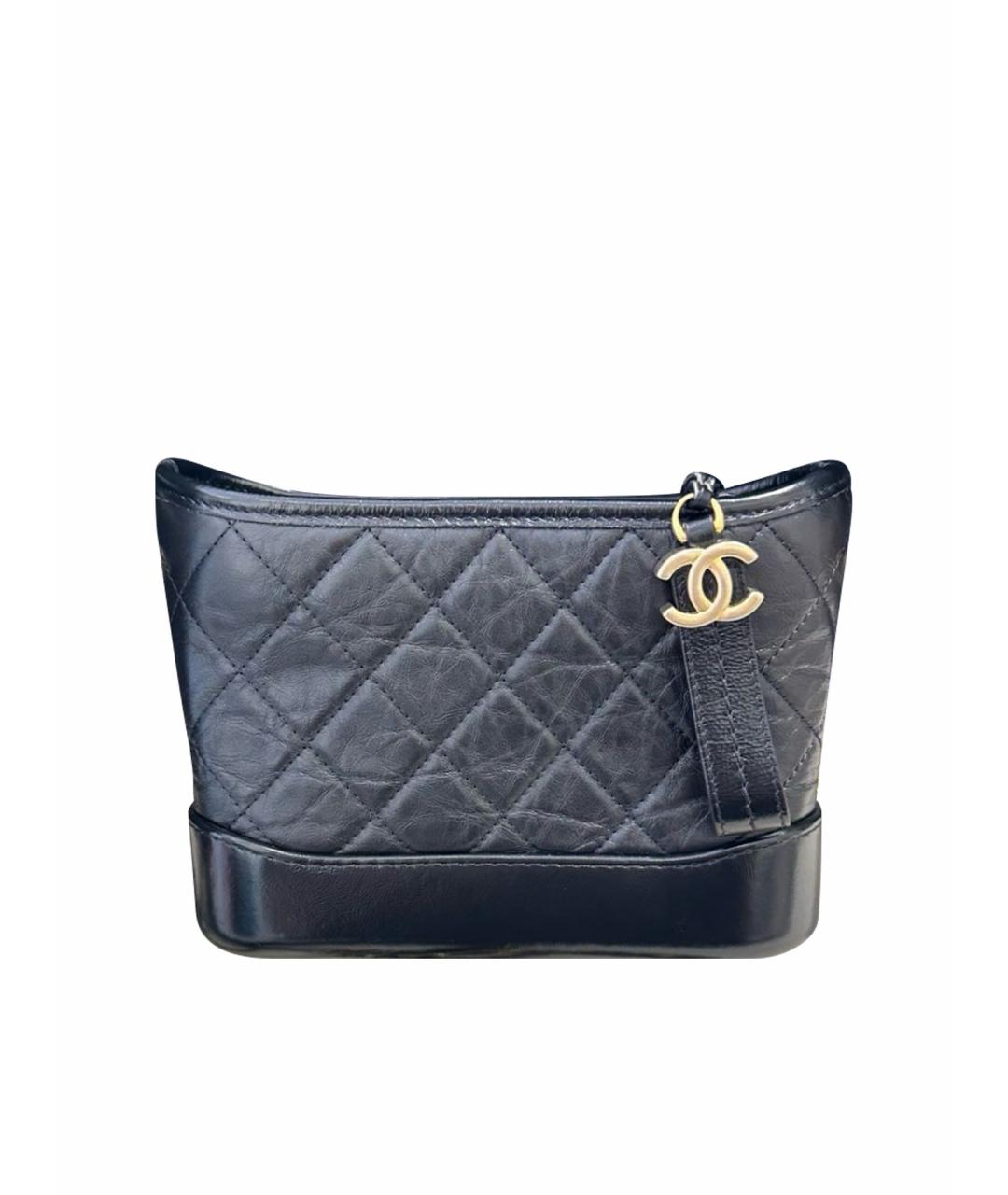 CHANEL Черная кожаная сумка через плечо, фото 1