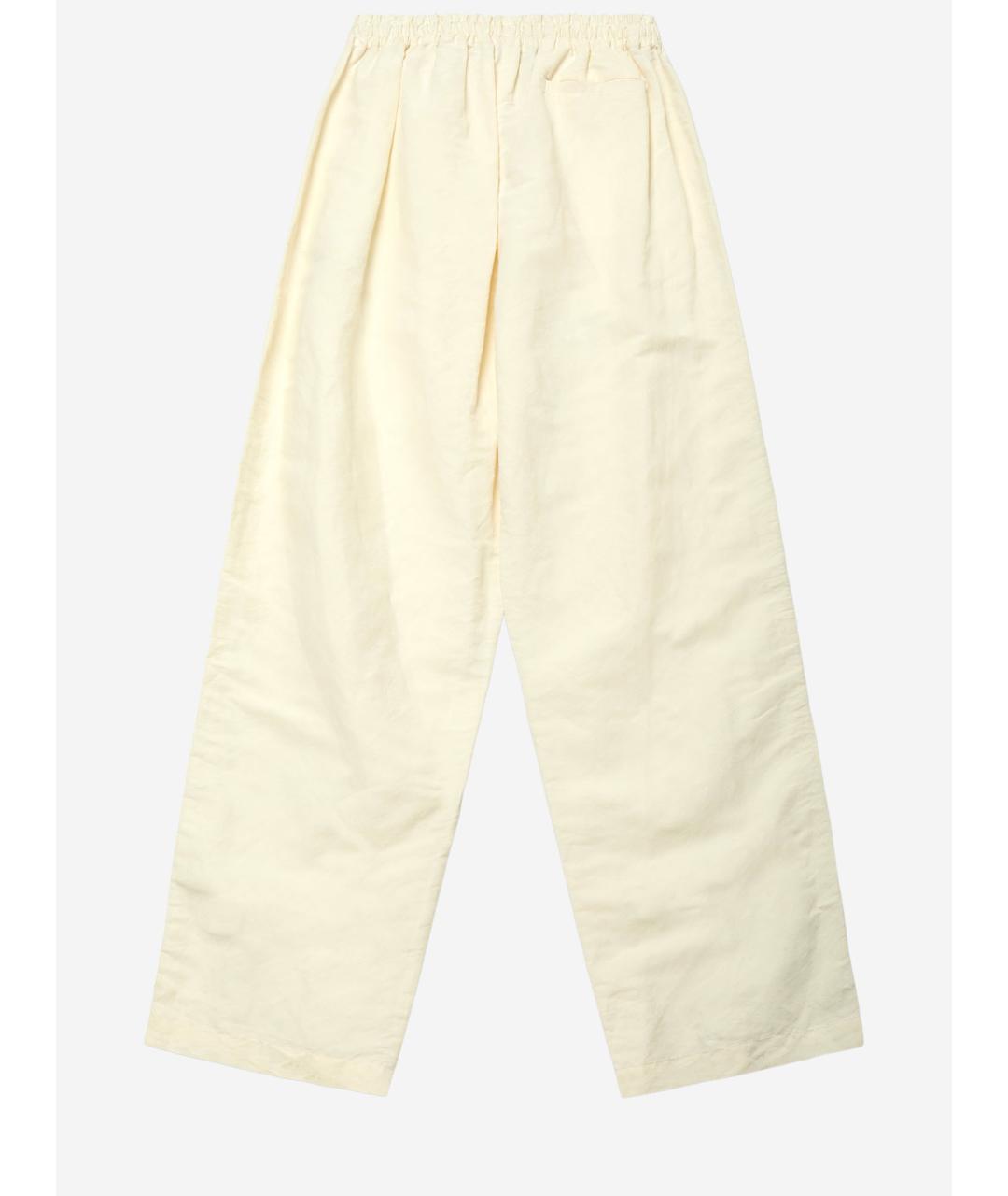 WILLY CHAVARRIA Бежевые полиэстеровые повседневные брюки, фото 2