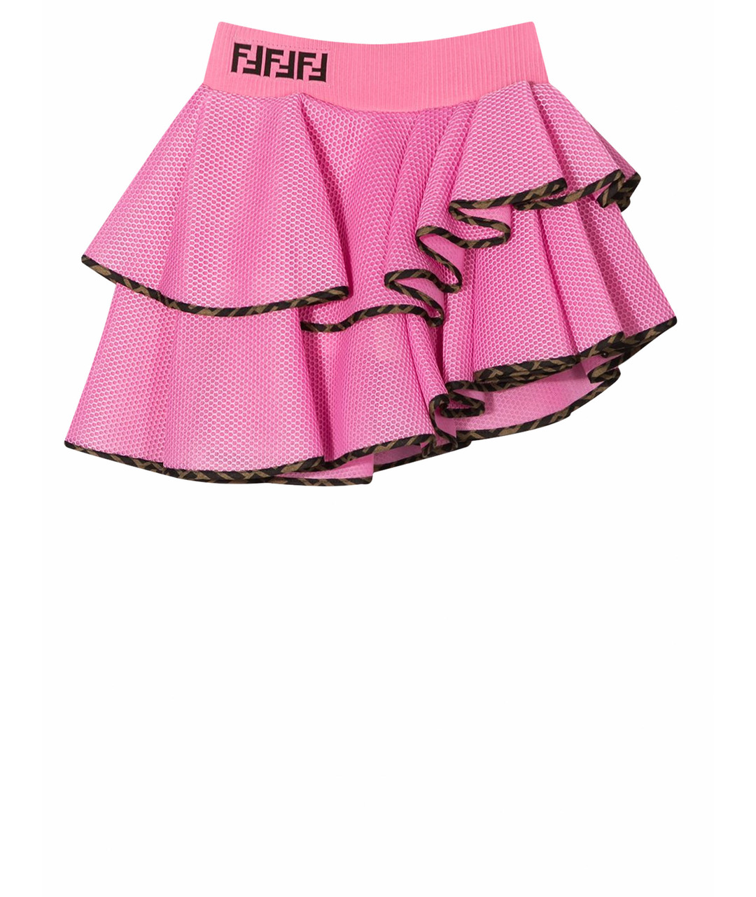 FENDI Розовая полиэстеровая юбка, фото 1