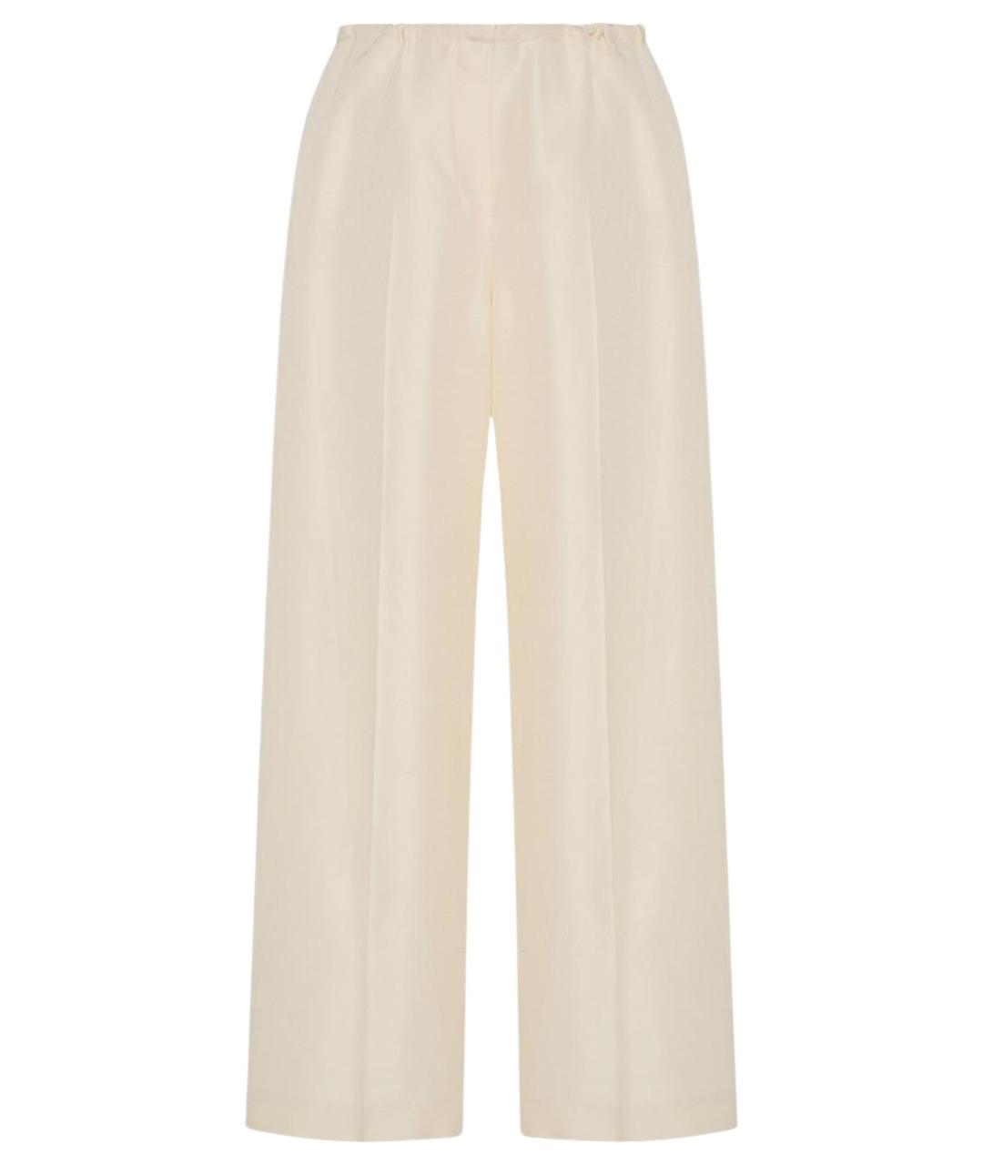 THE ROW Бежевая шелковая юбка миди, фото 1