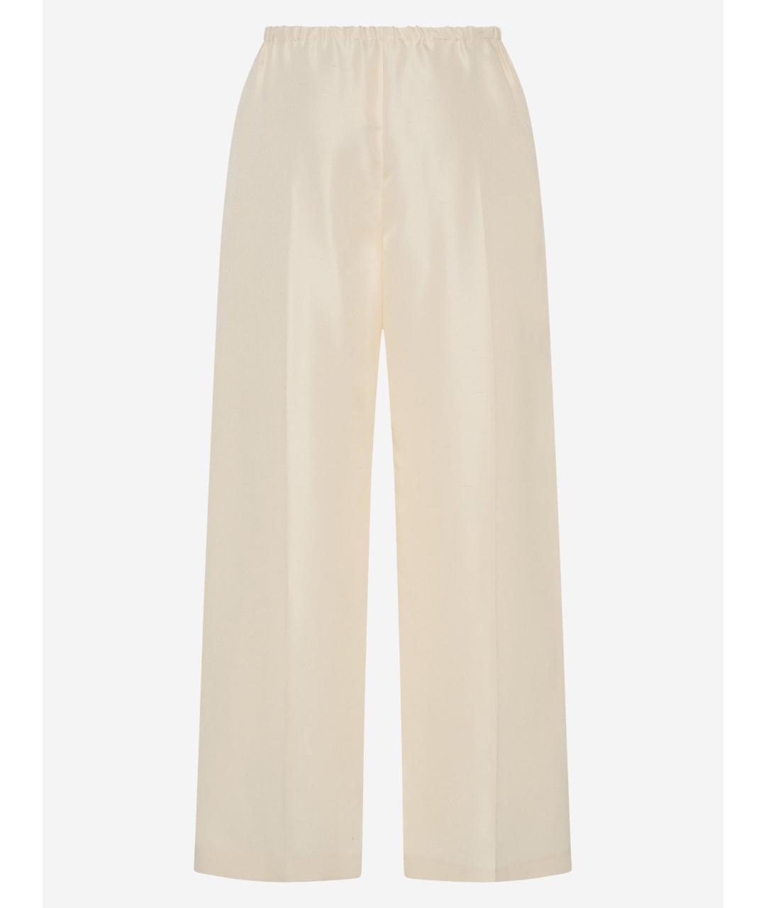 THE ROW Бежевая шелковая юбка миди, фото 2