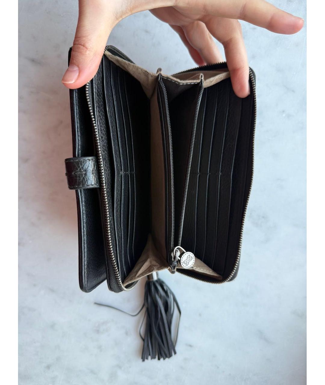 LANCEL Черный кожаный кошелек, фото 4