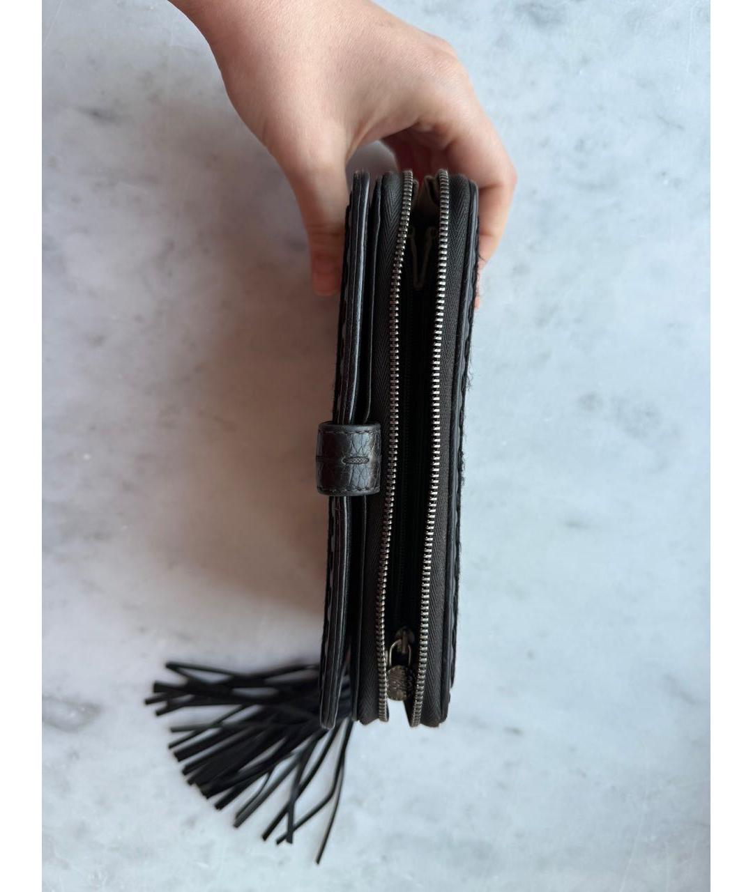 LANCEL Черный кожаный кошелек, фото 7