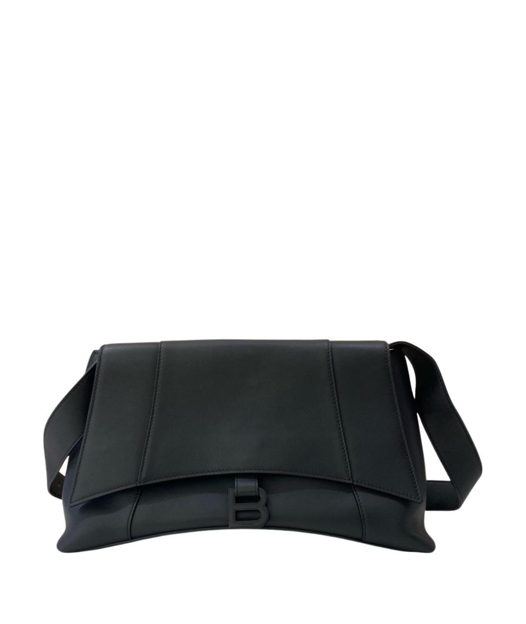 BALENCIAGA Черная кожаная сумка через плечо, фото 1