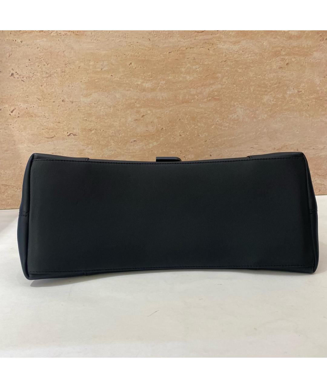 BALENCIAGA Черная кожаная сумка через плечо, фото 5