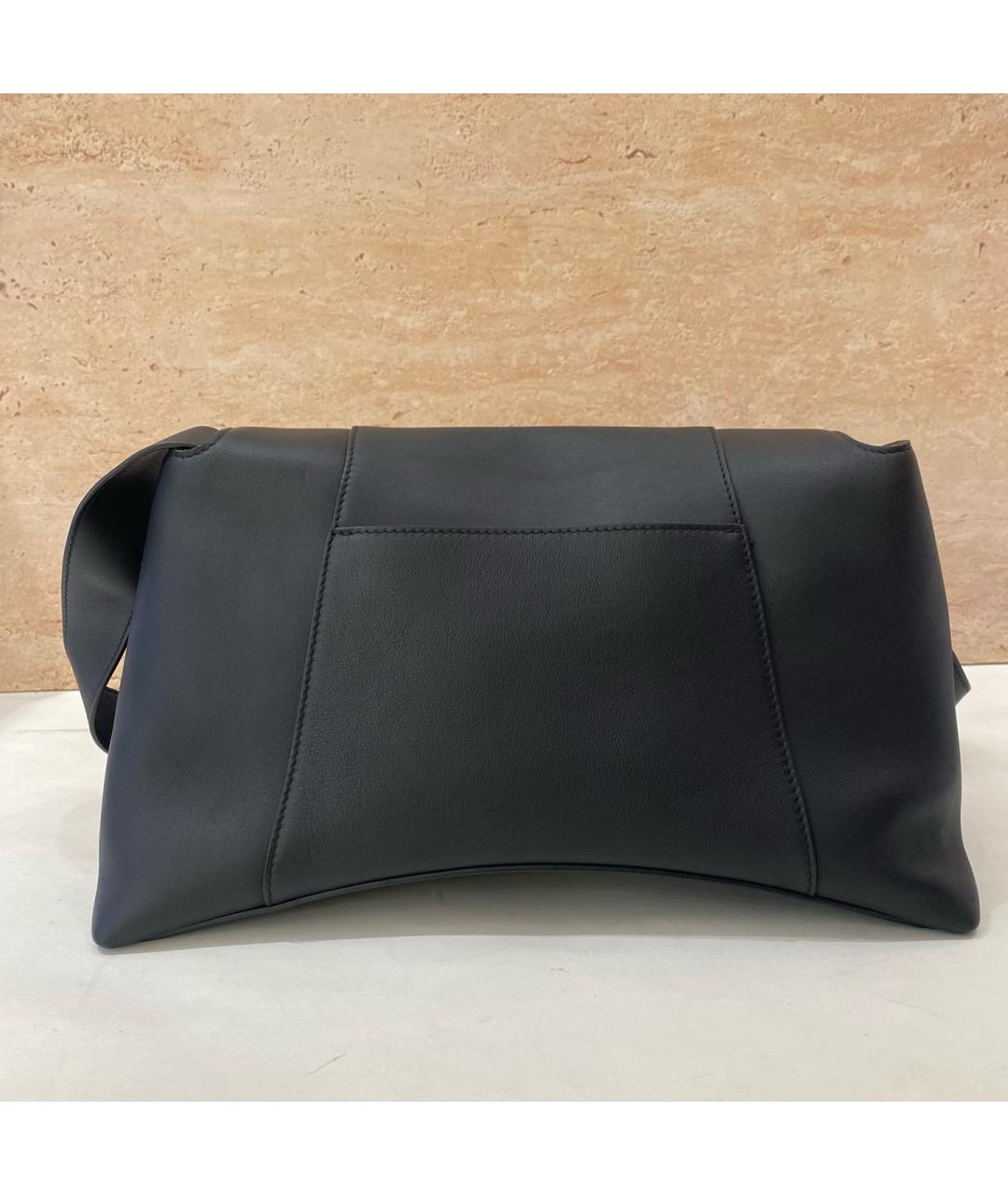 BALENCIAGA Черная кожаная сумка через плечо, фото 3