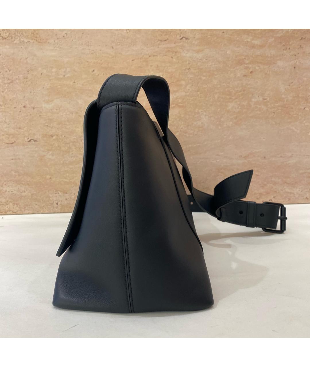 BALENCIAGA Черная кожаная сумка через плечо, фото 2