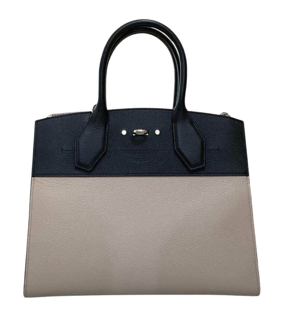 LOUIS VUITTON Серая кожаная сумка тоут, фото 1