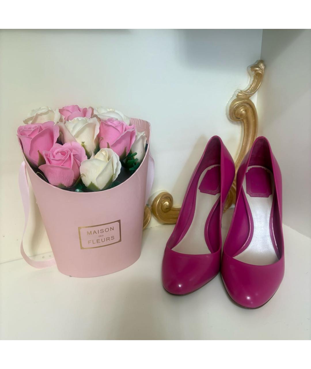 CHRISTIAN DIOR Розовые туфли из лакированной кожи, фото 2