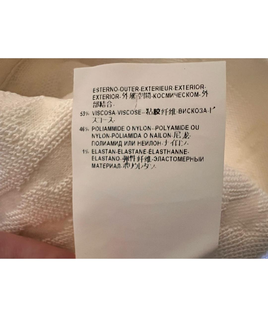 VERSACE COLLECTION Белый вискозный кардиган, фото 6