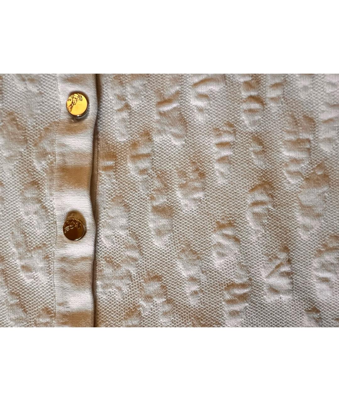 VERSACE COLLECTION Белый вискозный кардиган, фото 4