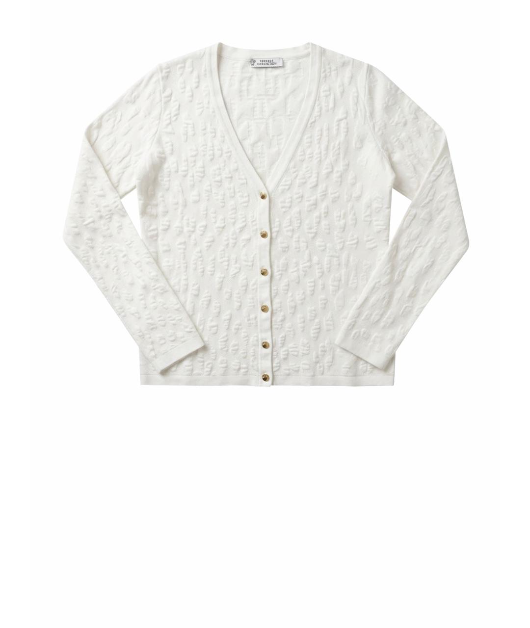 VERSACE COLLECTION Белый вискозный кардиган, фото 1