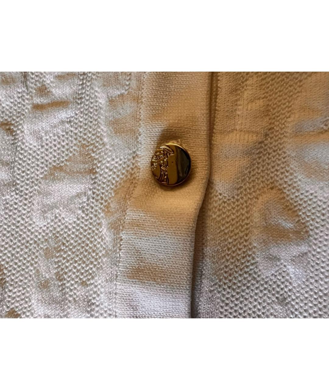 VERSACE COLLECTION Белый вискозный кардиган, фото 7