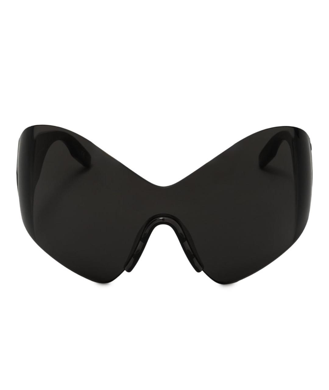 BALENCIAGA Черные пластиковые солнцезащитные очки, фото 1