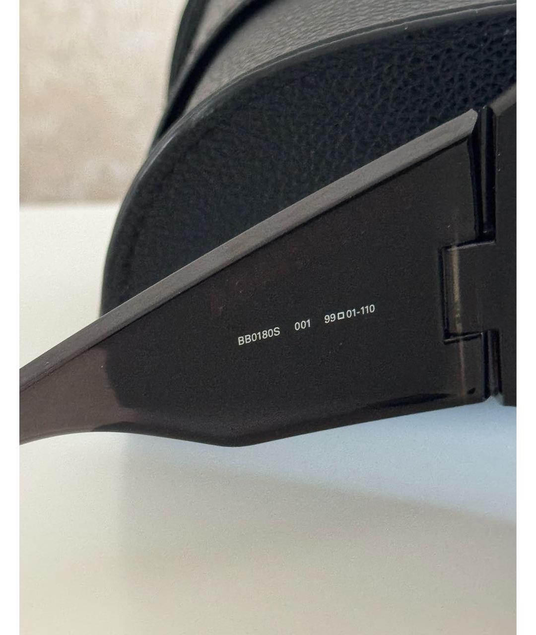 BALENCIAGA Черные пластиковые солнцезащитные очки, фото 4