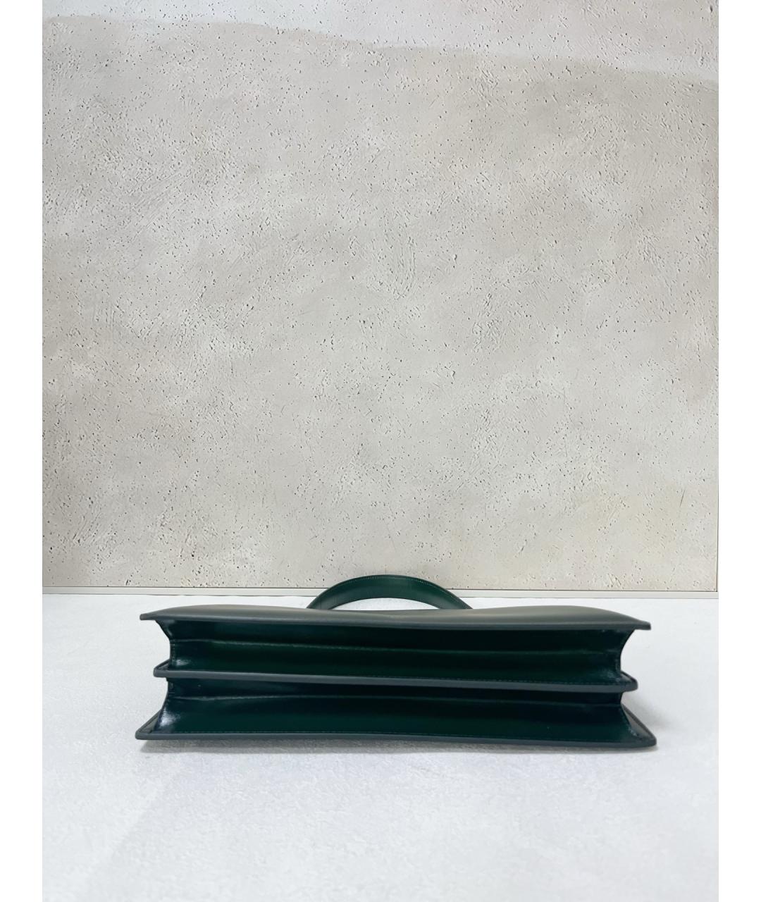 CELINE Зеленая кожаная сумка тоут, фото 5