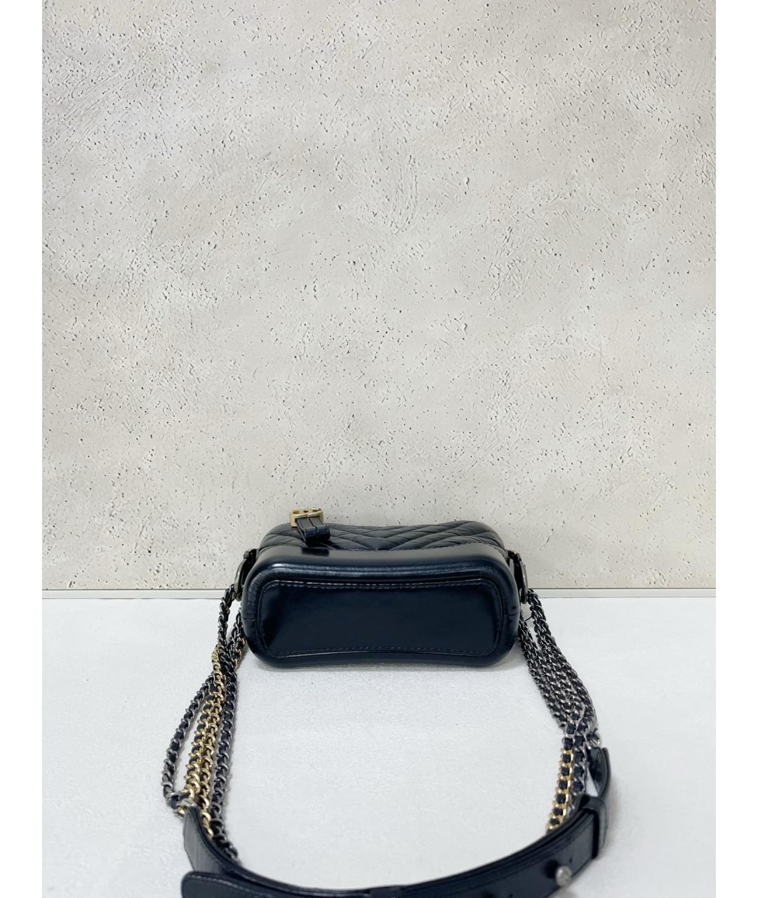 CHANEL Черная кожаная сумка через плечо, фото 5