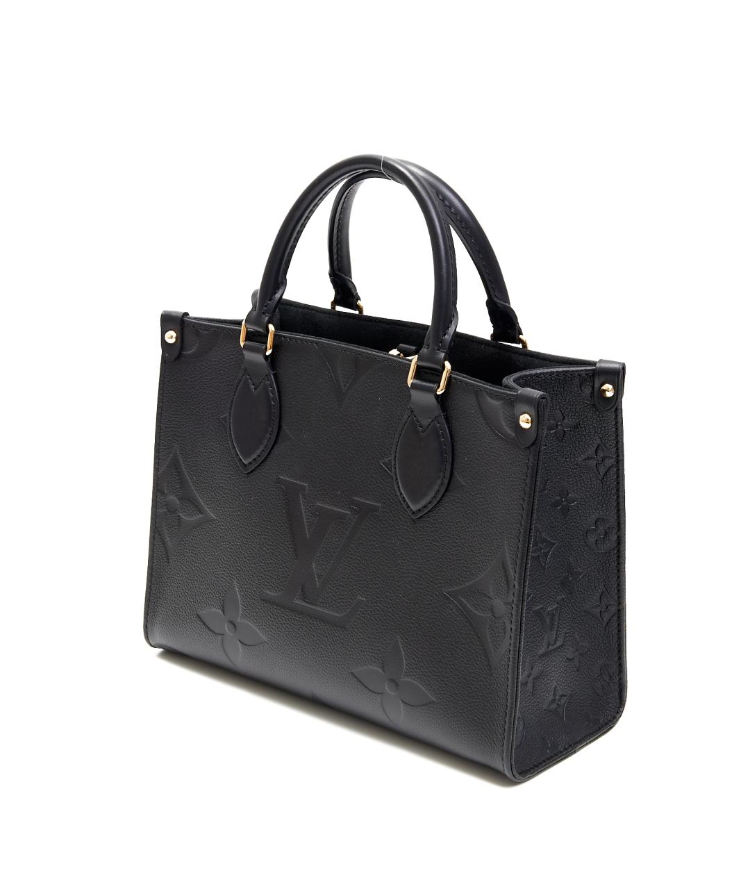 LOUIS VUITTON Черная кожаная сумка через плечо, фото 2