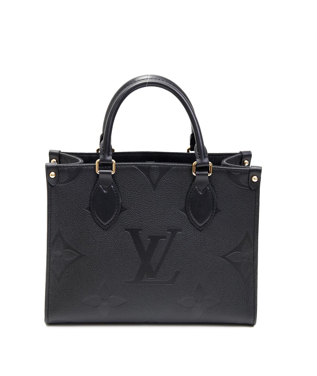 LOUIS VUITTON Черная кожаная сумка через плечо, фото 3
