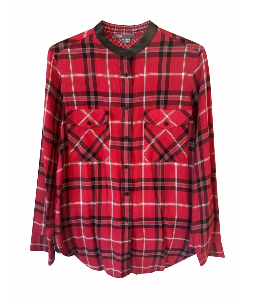 VINCE Бордовая хлопковая рубашка, фото 1