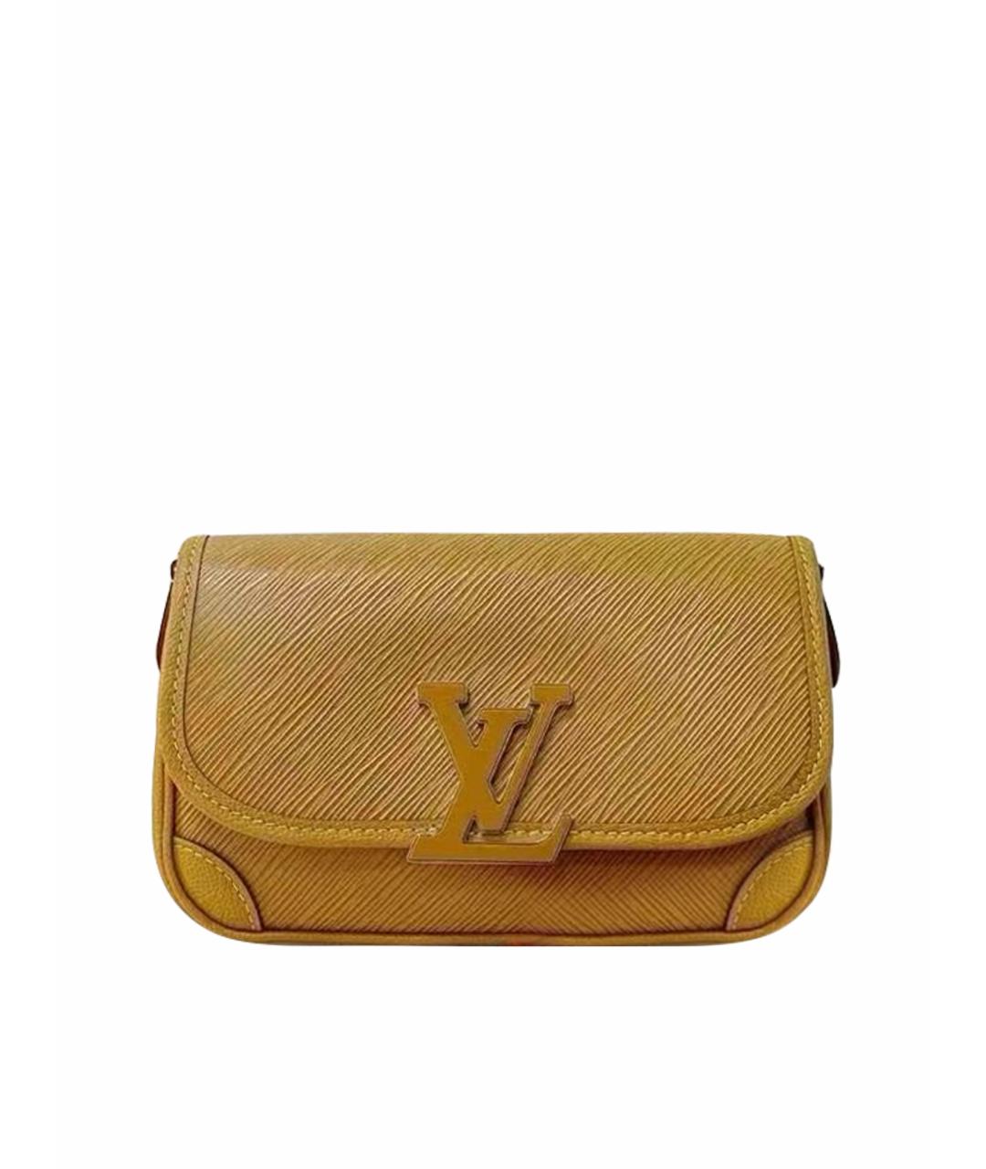 LOUIS VUITTON Горчичная кожаная сумка через плечо, фото 1