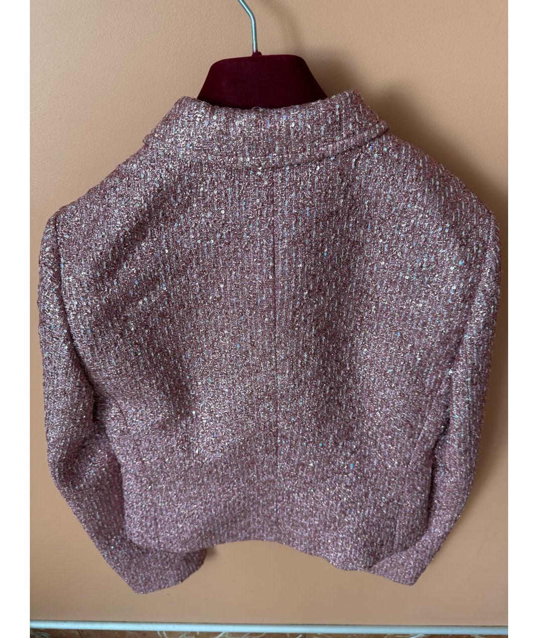 GUCCI Розовый полиэстеровый жакет/пиджак, фото 3