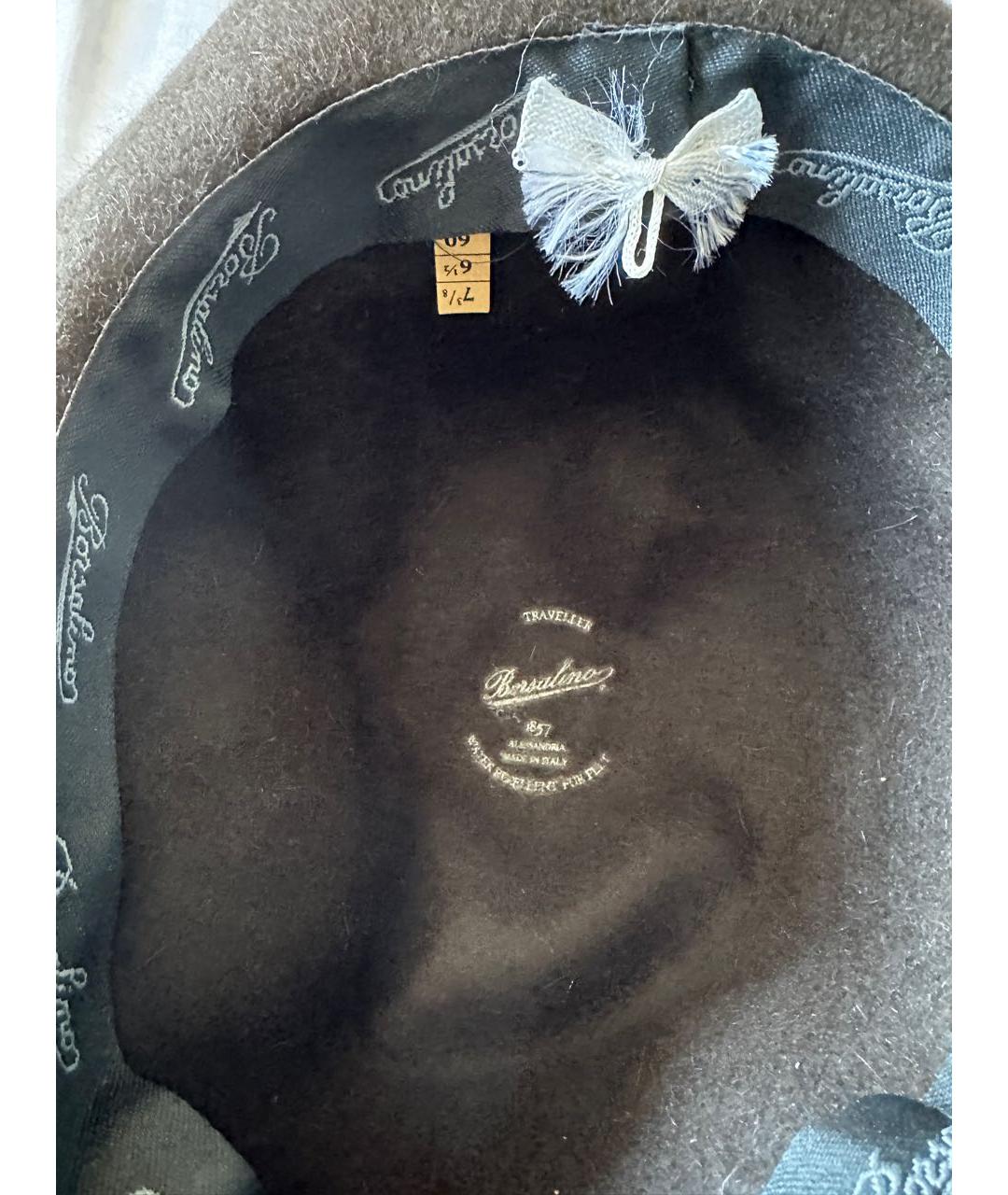 BORSALINO Коричневая шляпа, фото 6