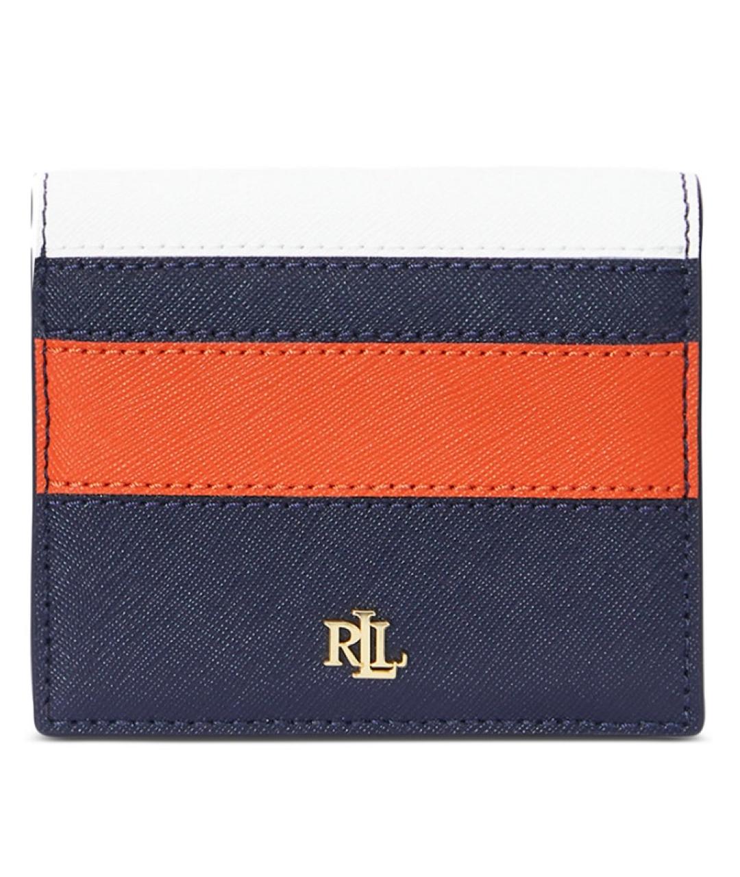 RALPH LAUREN Синий кожаный кошелек, фото 6