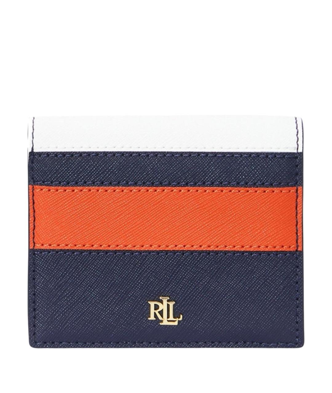 RALPH LAUREN Синий кожаный кошелек, фото 1