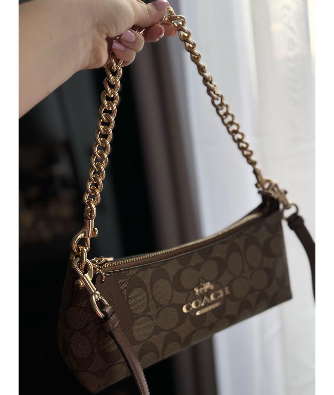 COACH Коричневая сумка через плечо, фото 2