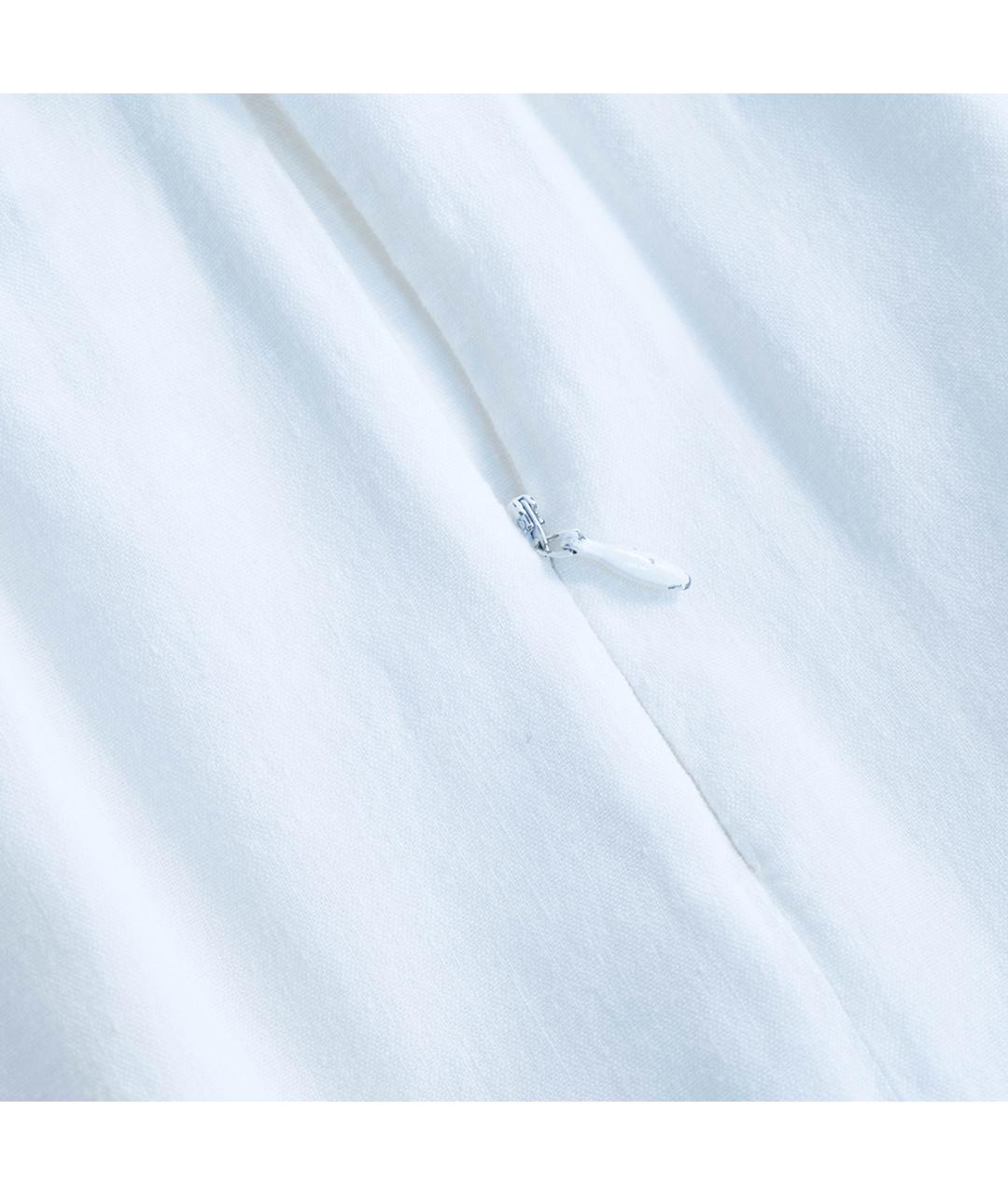 KITON Белая льняная юбка миди, фото 5