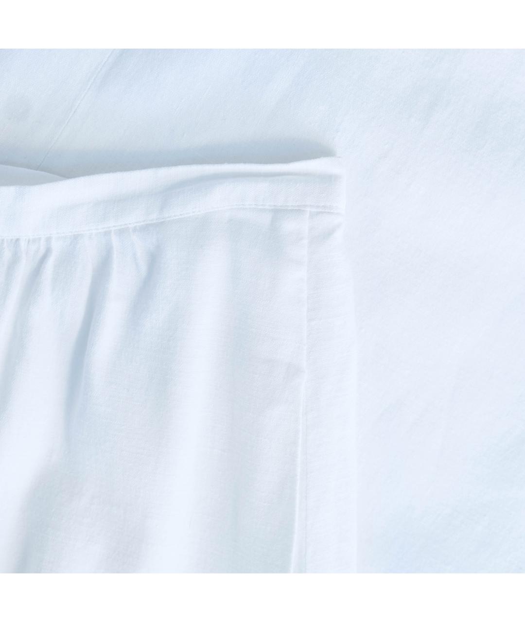 KITON Белая льняная юбка миди, фото 4