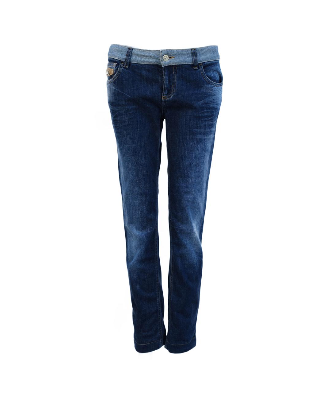 GUCCI Синие хлопковые джинсы слим, фото 1