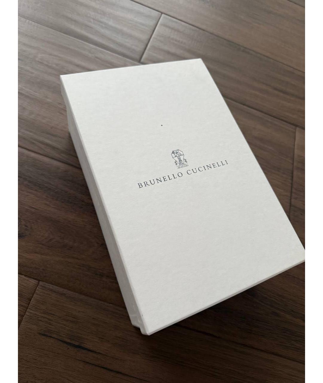 BRUNELLO CUCINELLI Бежевые замшевые балетки, фото 8