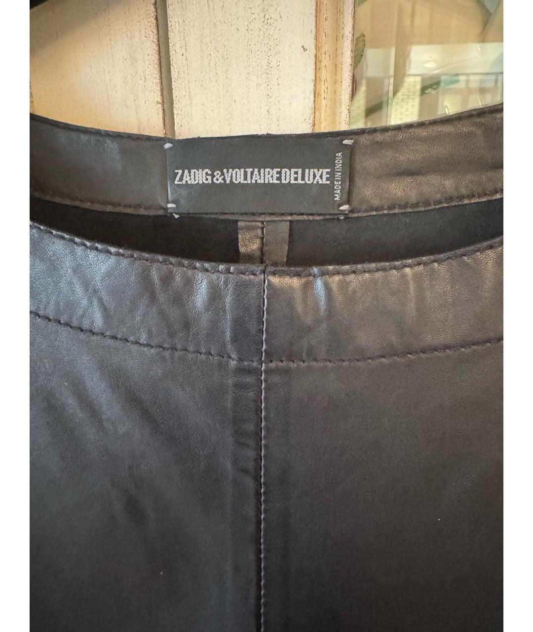 ZADIG & VOLTAIRE Черный кожаный жилет, фото 3