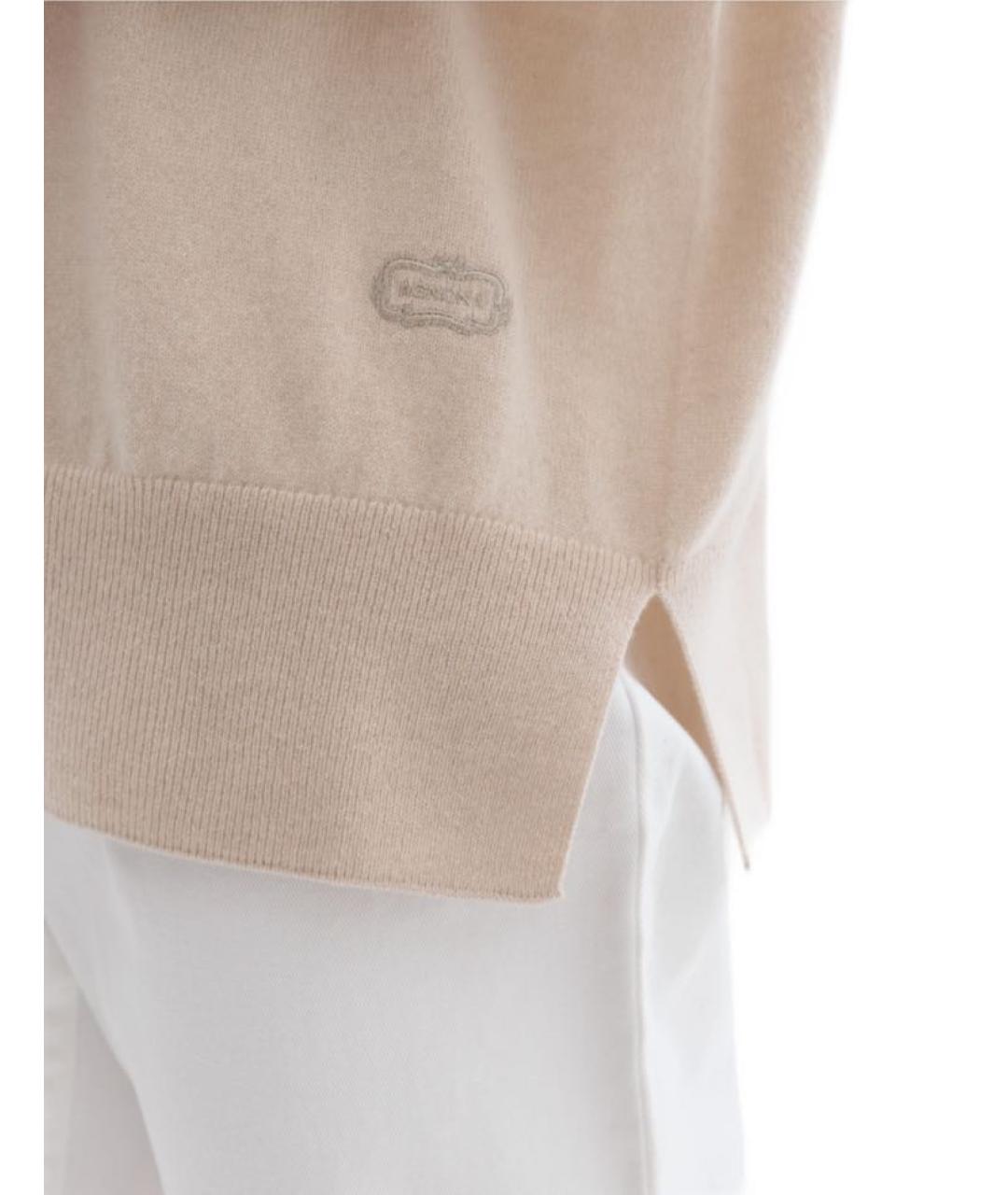 AGNONA Бежевый кашемировый джемпер / свитер, фото 4