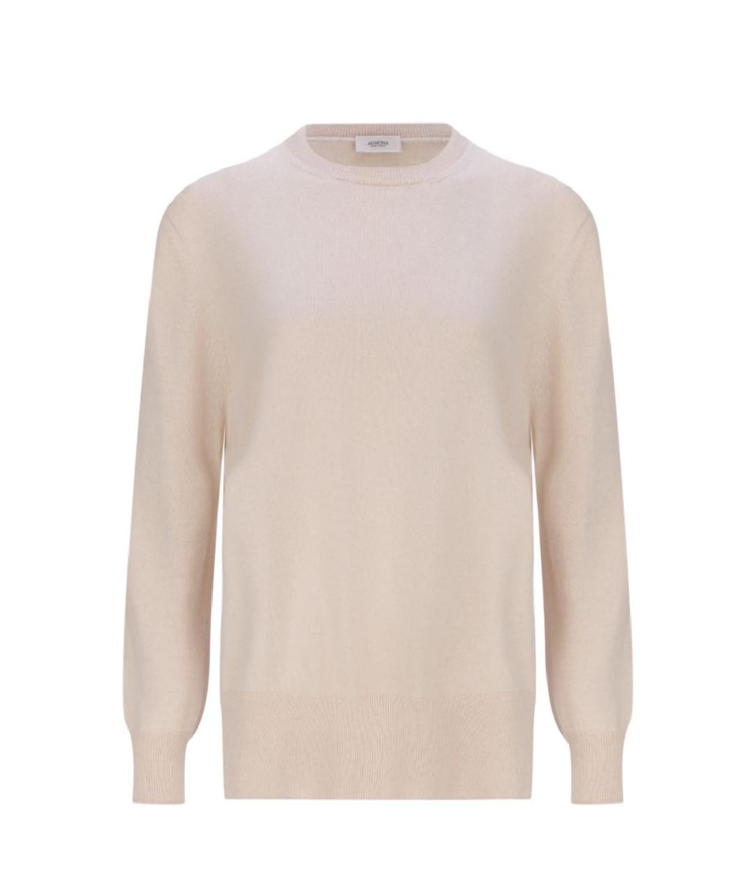 AGNONA Бежевый кашемировый джемпер / свитер, фото 1