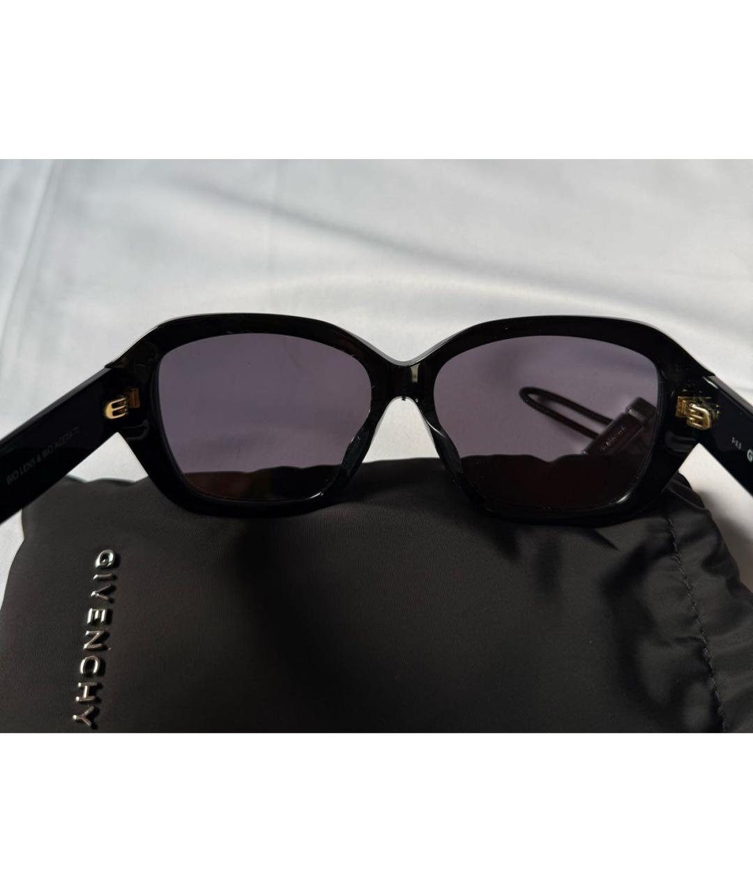 GIVENCHY Черные пластиковые солнцезащитные очки, фото 8