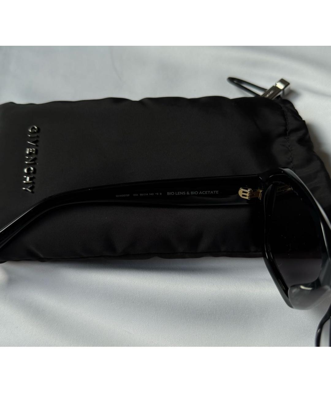 GIVENCHY Черные пластиковые солнцезащитные очки, фото 7