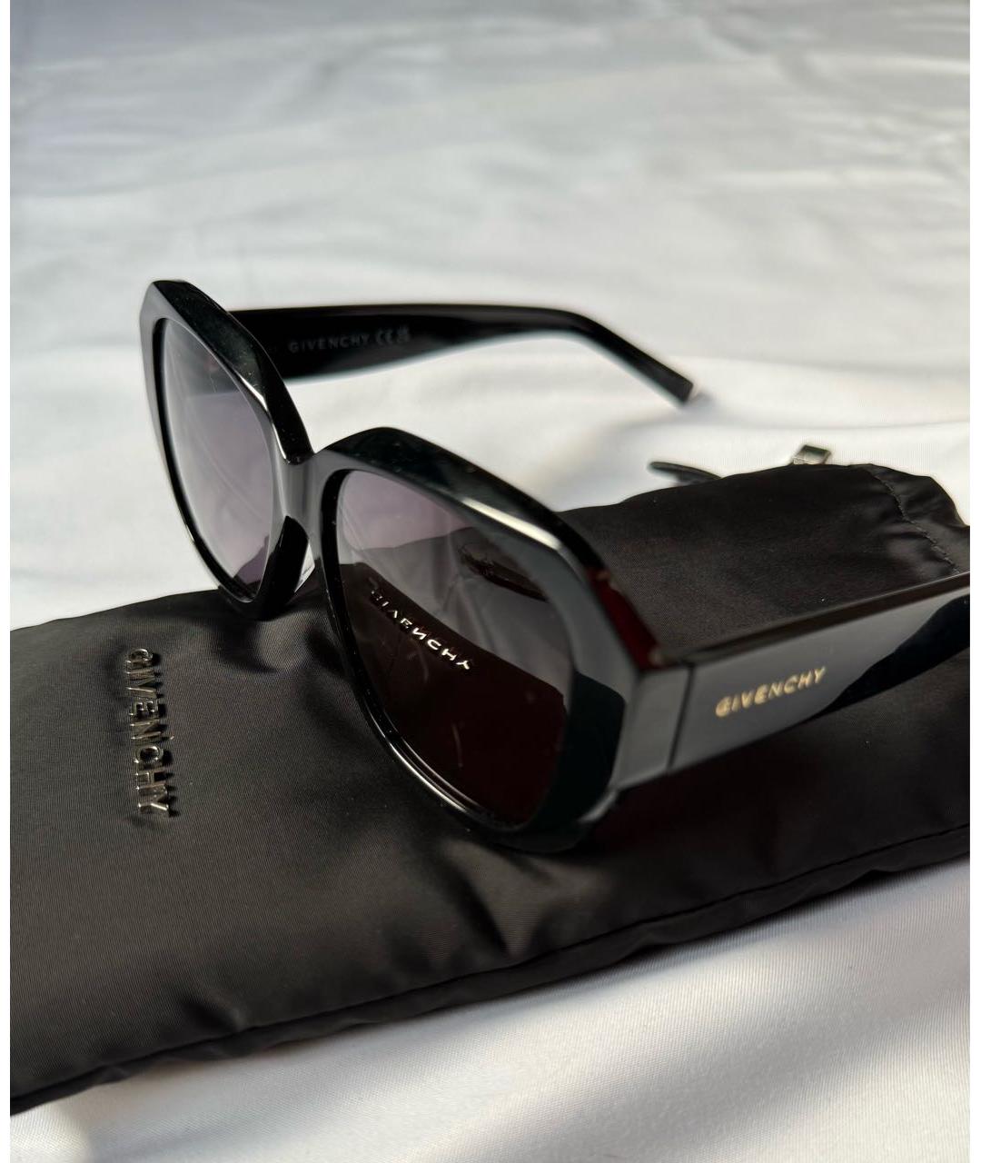 GIVENCHY Черные пластиковые солнцезащитные очки, фото 3