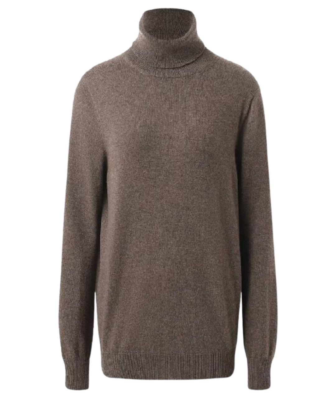 AGNONA Коричневый кашемировый джемпер / свитер, фото 1