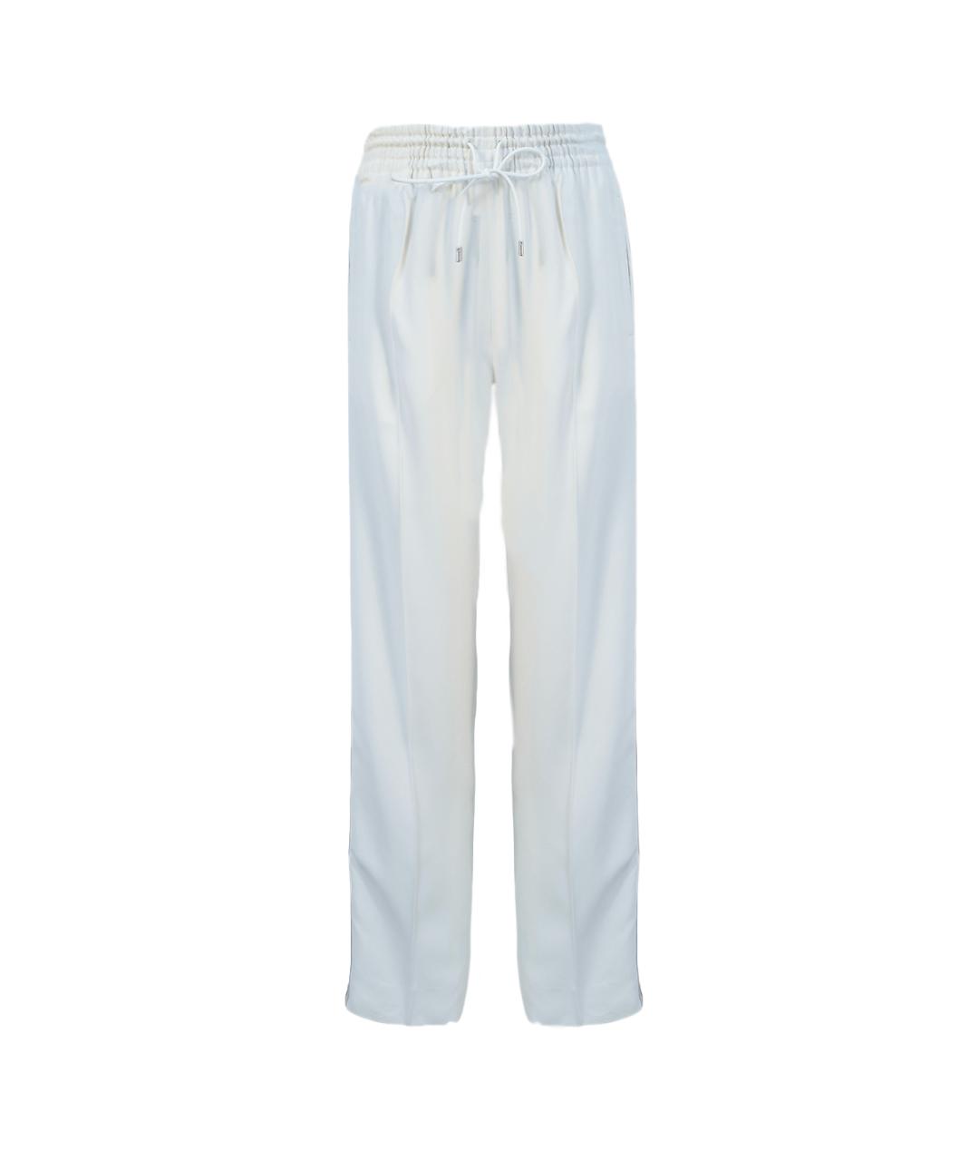 CHLOE Белые ацетатные прямые брюки, фото 1