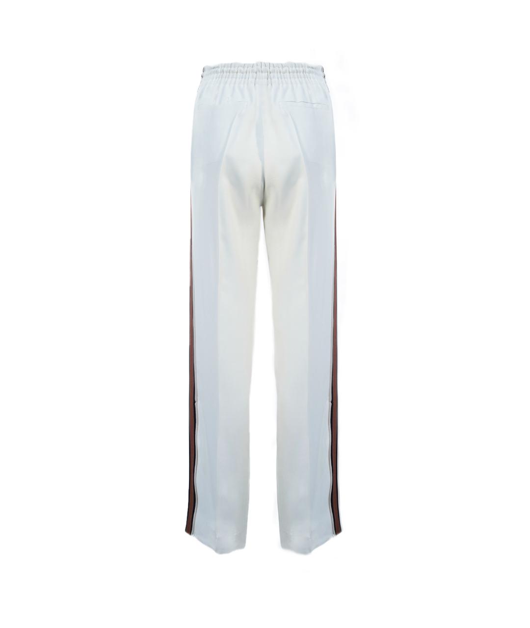 CHLOE Белые ацетатные прямые брюки, фото 2