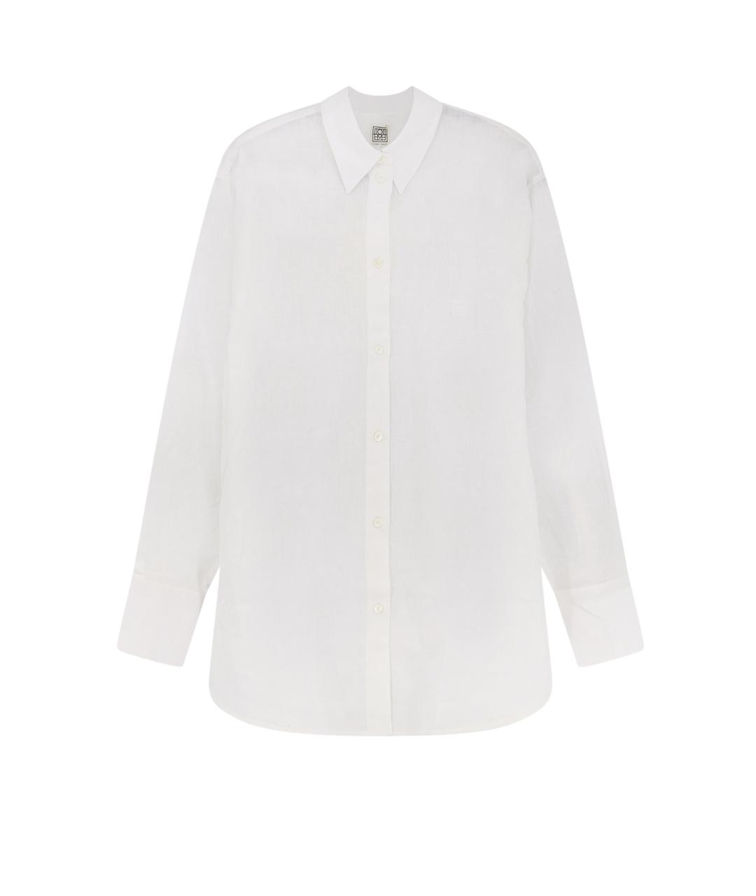 TOTEME Белая хлопковая рубашка, фото 1