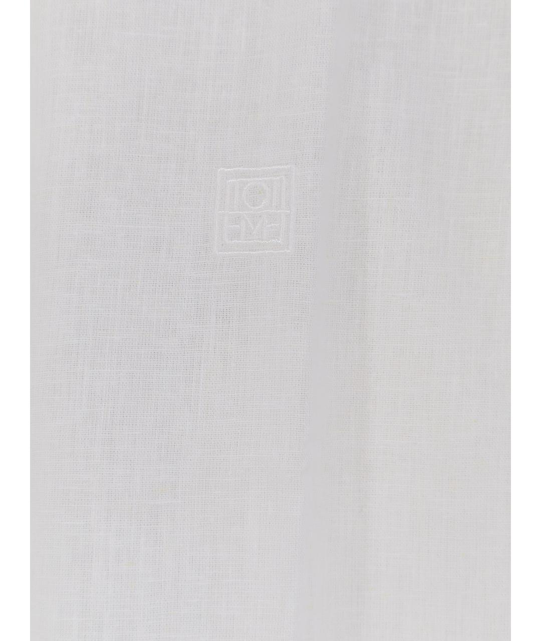 TOTEME Белая хлопковая рубашка, фото 3