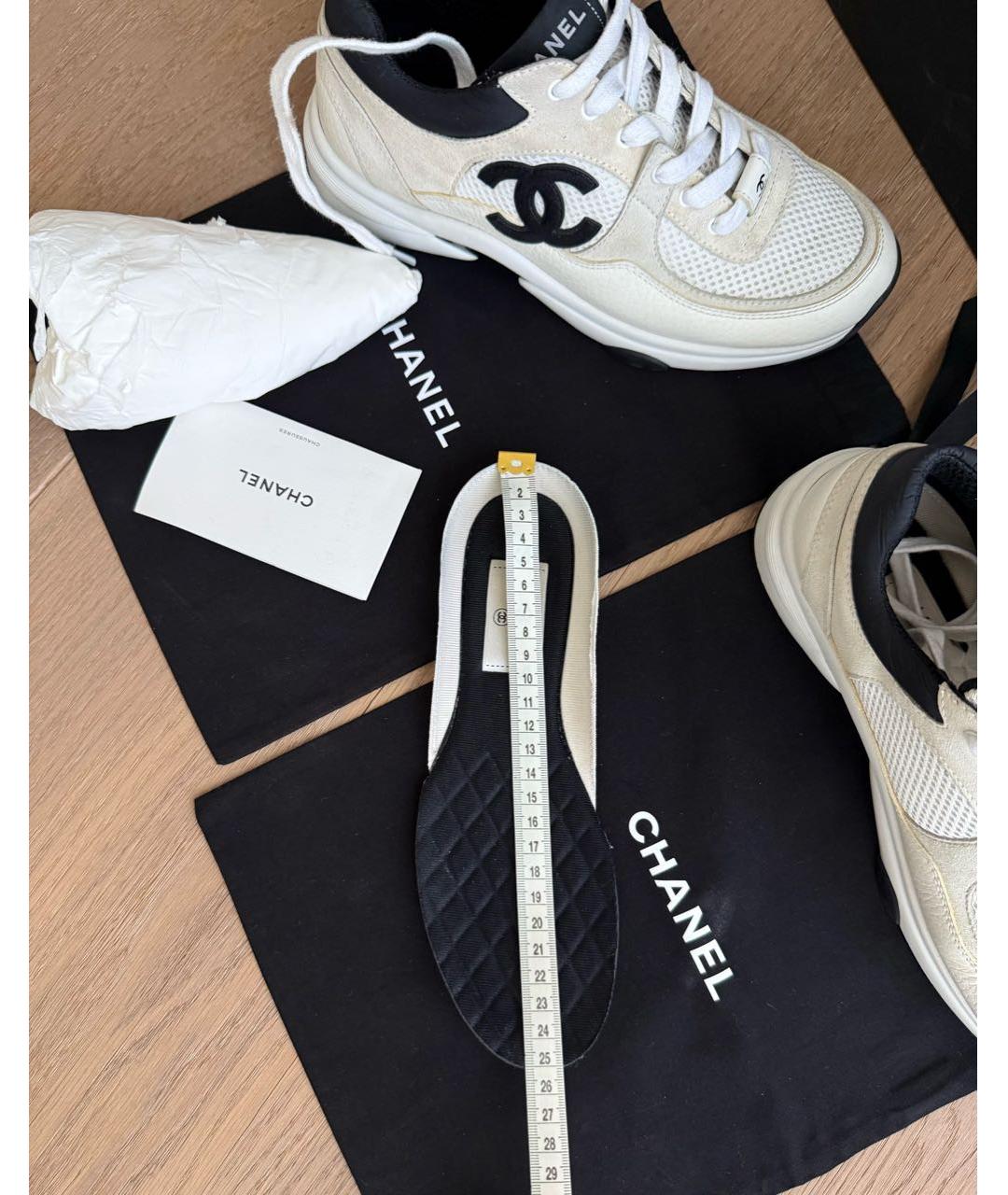 CHANEL Белые кроссовки, фото 6
