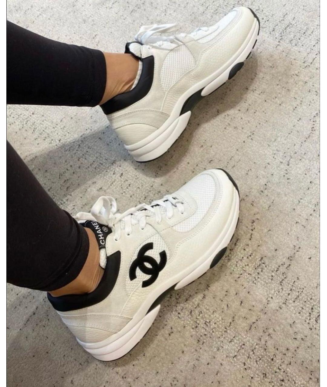 CHANEL Белые кроссовки, фото 7