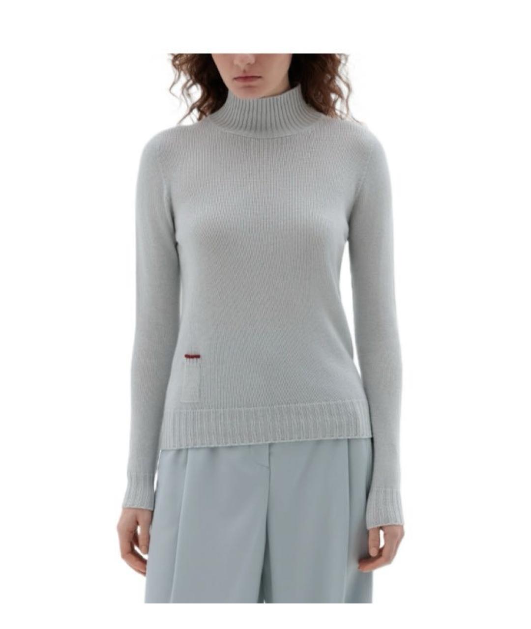 AGNONA Голубой кашемировый джемпер / свитер, фото 2