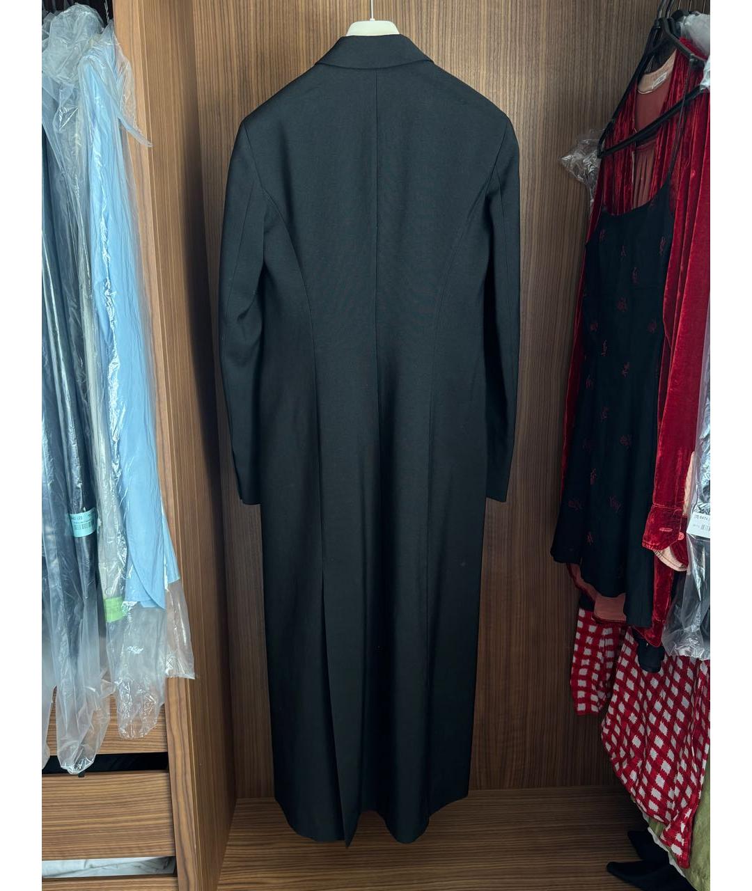 THE ROW Черное шерстяное пальто, фото 2