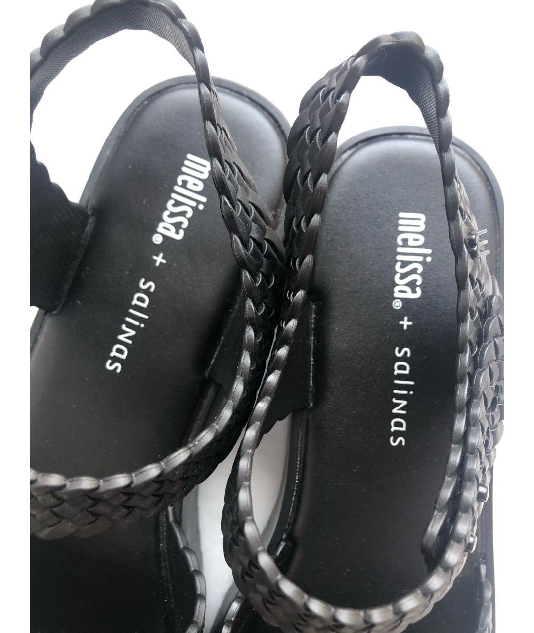 Melissa Черные резиновые сандалии, фото 5